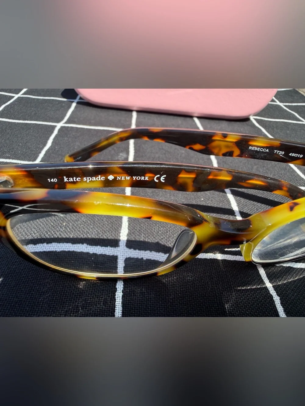 Kate Spade Rebecca Women's Tortoiseshell Cat-Eye Glasses strength 2.0